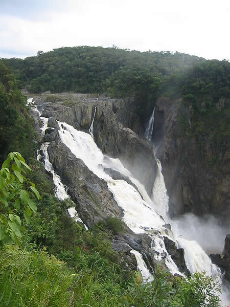 Barron Falls from the Railway Stop - Kurunda Scenic Railway - travel - Queensland, Australia