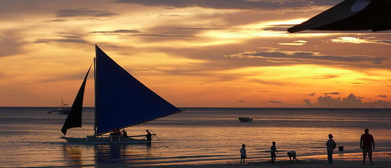 Boracay - Philippines - Asia travel - sunset - beach