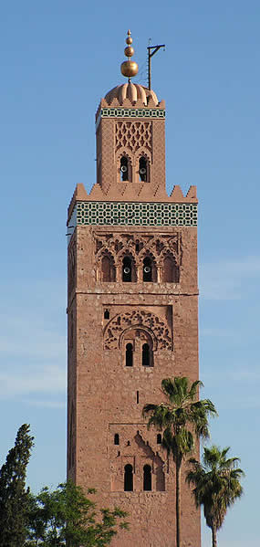 Marrakech - Minaret in Marrakech - Morocco 