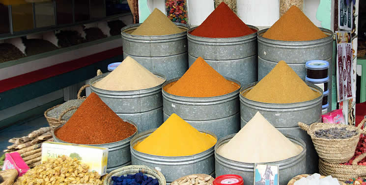 Marrakech - Morocco - spices - market - the souks