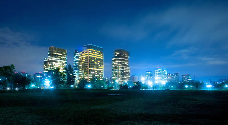 Modern buildings in Santiago - Chile - South America