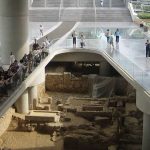 New Acropolis Museum, Athens, Greece. Ruins in the entrance.