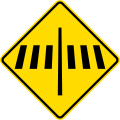 New Zealand road rules - traffic sign - Pedestrian crossing ahead