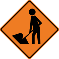New Zealand road rules - traffic sign - Road works