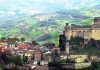 Panorama with the Bardi Castle - Italy