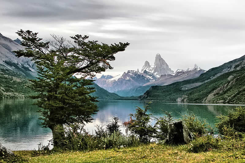 Desert Lake and Mt. Fitz Roy, Santa Cruz Province