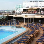 PnO Cruises Azura - cruise ship deck entertainment - pool - relax cafe - Travel from and to Australia - Cruise