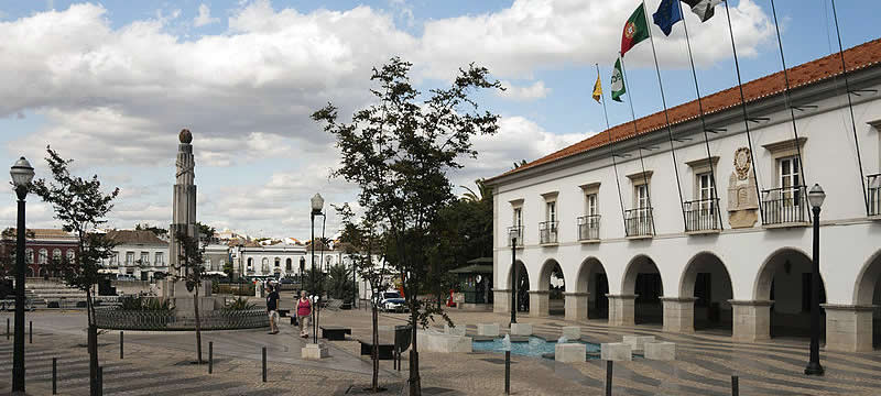 Praca da Republica in Tavira, Portugal