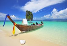 Thailand - Beach - Asia travel - Thai boat in south of Thailand