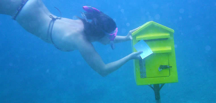 Vanuatu - Hideaway Island - Underwater Postbox | Australian Travel and Activity Community - Go For Fun