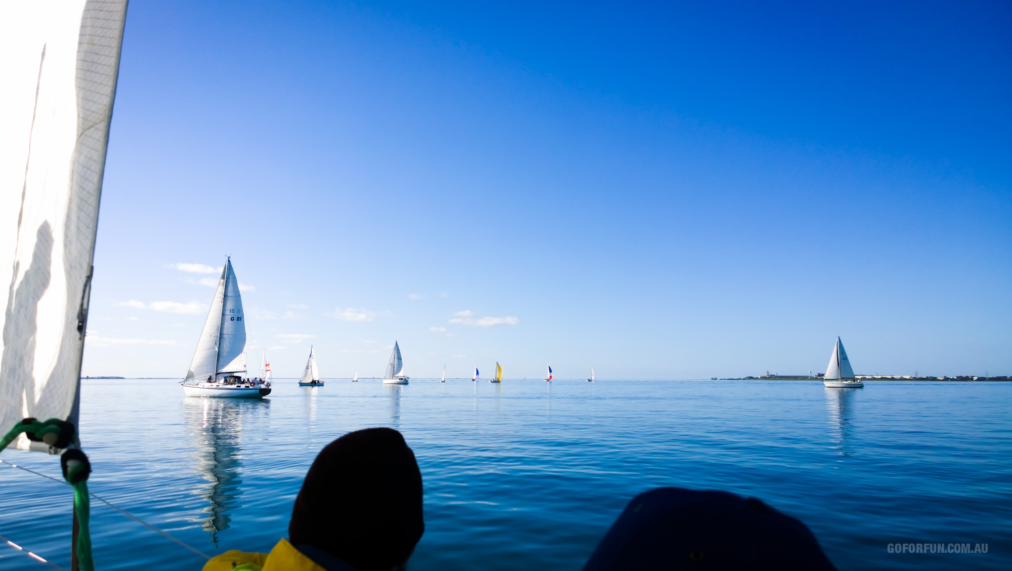 Sailboat Racing at Royal Geelong Yacht Club - Sailing Yacht Photography - Davidsons 2016 Winter Series - Race 4