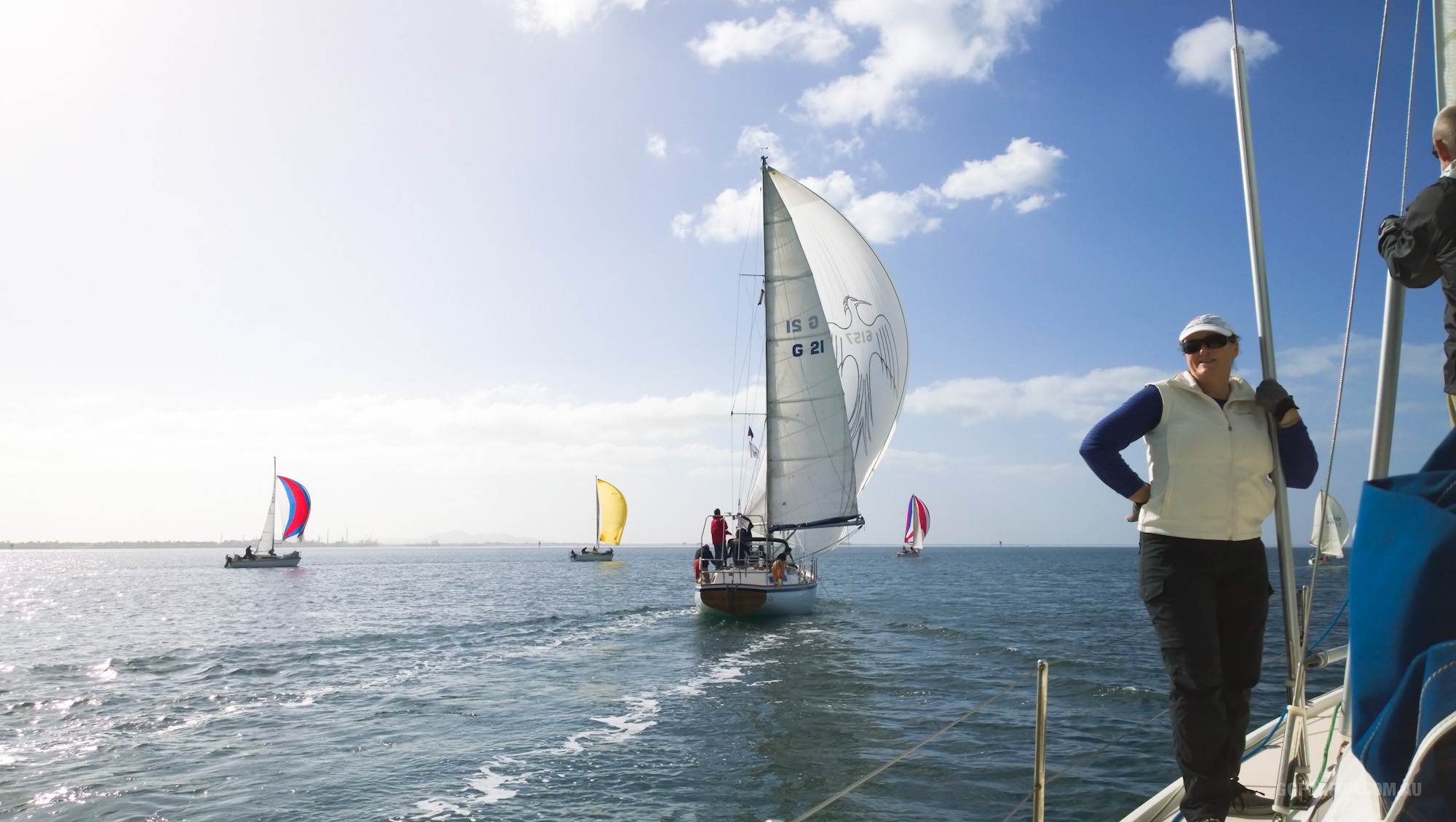 Sailboat Racing at Royal Geelong Yacht Club - Sailing Yacht Photography - Davidsons 2016 Winter Series - Race 5