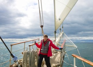 Tall Ship Tenacious - Jubilee Sailing Trust - Day Sail - Melbourne Victoria Australia - Port Philip Bay - Mixed crew sailing - Able and disabled people