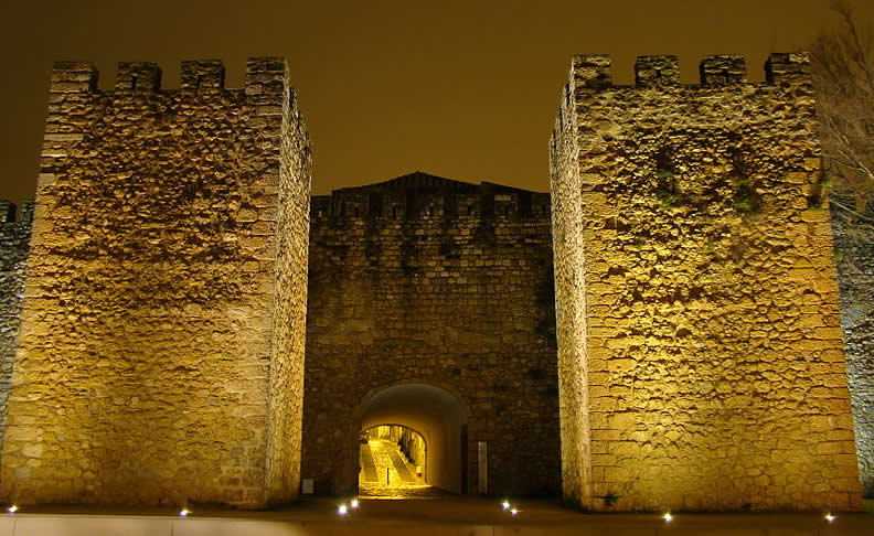 The walls of the ancient town of Lagos, Portugal