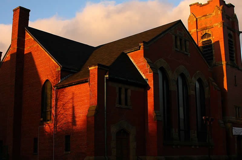 church - light - shadows - Charlottetown - Canada | Go For Fun - Australian Travel and Photography Community