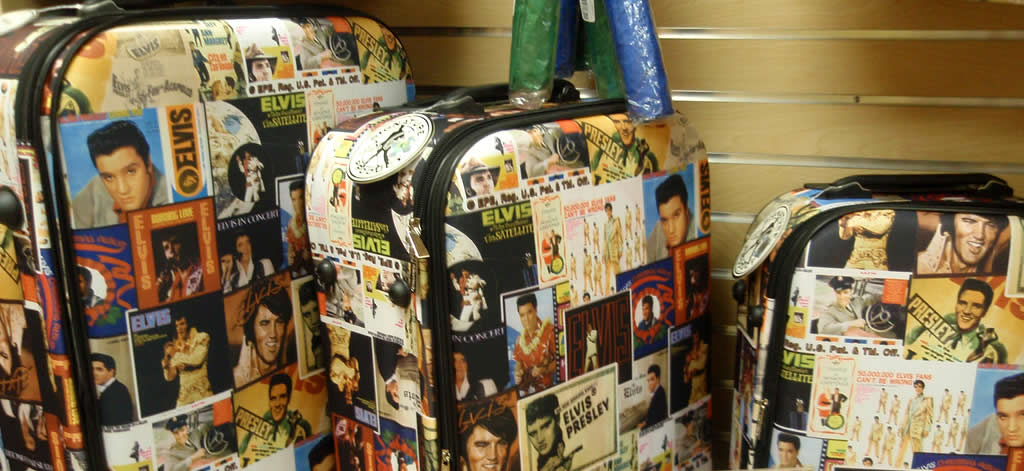 Luggage with Elvis Presley