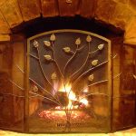 Retreat - cabin - stone fireplace