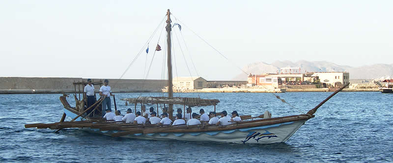 Travel Greece - Ghania - Crete - Replica Minoan ship