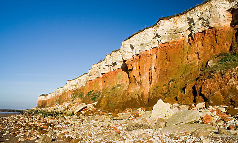 Sea cliffs at Hunstanton, Norfolk, Travel UK