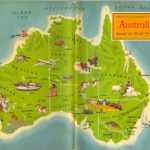 Travel around Australia - map