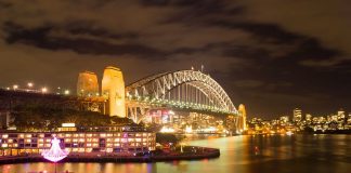 Sydney Harbour Bridge (Vivid Sydney 2012) - Travel Australia - Event - Vivid Sydney Festival