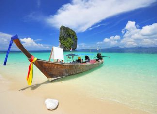 Thailand - Beach - Asia travel - Thai boat in south of Thailand