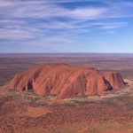 Uluru - Ayers Rock from a Helicopter - Australia travel - Outback