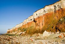 Sea cliffs at Hunstanton, Norfolk, Travel UK