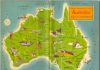 Travel around Australia - map